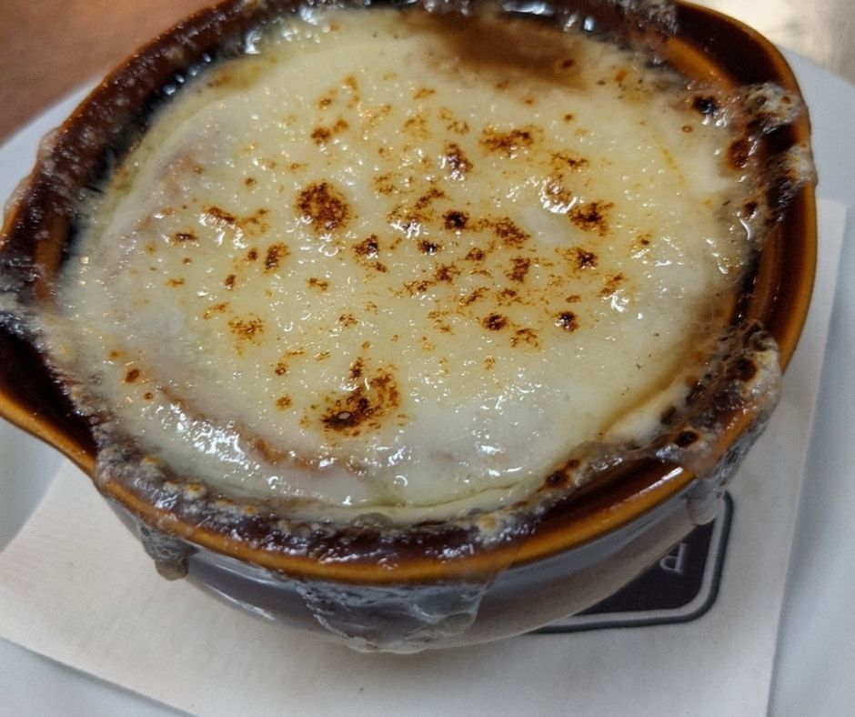 French onion soup Bistro on main Manchester ct